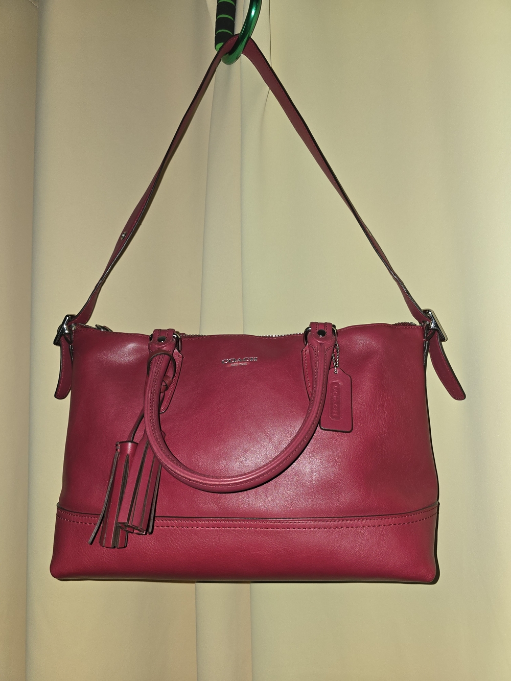 Coach Legacy Molly 21132 Leather East West Satchel Shoulder Crossbody Bag Pink